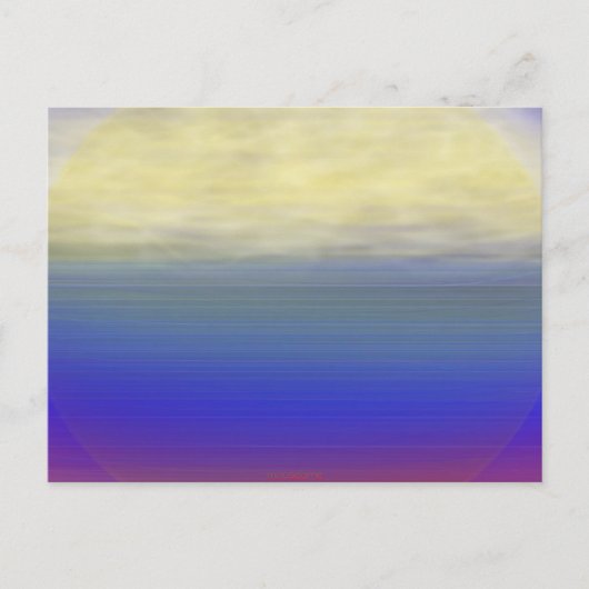 太陽の雲の波 ポストカード (正面)