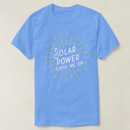 太陽の電源が入る Tシャツ (デザイン正面)