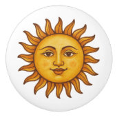 太陽の顔 セラミックノブ (正面)