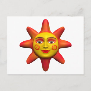 太陽の顔 ポストカード