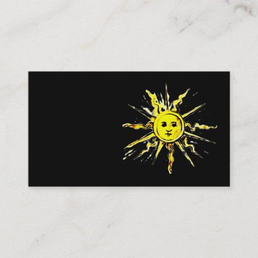 太陽の顔- nostradamusの無くなった本 名刺 (正面)