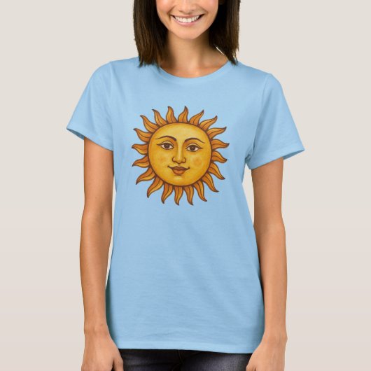太陽の顔 Tシャツ (正面)