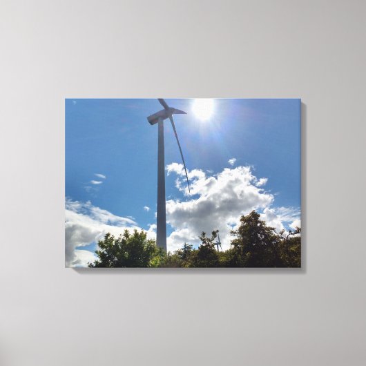 太陽の風力発電所 キャンバスプリント (正面)