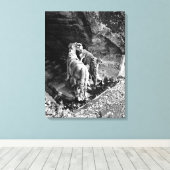 太陽の馬に水を与える旅行 キャンバスプリント (インサイチュ (ウッドフロア))