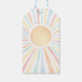 太陽の黄色い太陽の赤ちゃん ギフトタグ (裏面)
