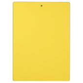 太陽の黄色無地の色 |クラシックエレガント クリップボード (裏面)