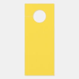 太陽の黄色無地の色 |クラシックエレガント ドアノブサイン