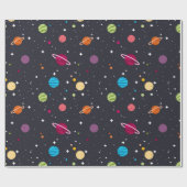 太陽の黒のシステム ラッピングペーパー (フラット)