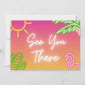 太陽の1つ – 1歳の誕生日 招待状 (裏面)