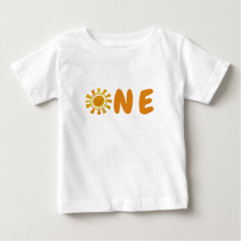 太陽の1歳の誕生日 ベビーTシャツ