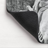 太陽の2頭の馬に手入れをするトリトン マウスパッド (コーナー)