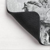 太陽の2頭の馬に手入れをするトリトン マウスパッド (コーナー)