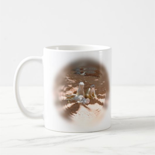 太陽の3つのメルカットおもしろい、コーヒーマグ コーヒーマグカップ (左)