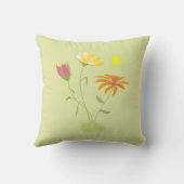 太陽の3つの花 – 透明。 クッション (裏面)