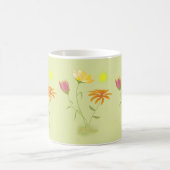 太陽の3つの花 – 透明。 コーヒーマグカップ (中央)