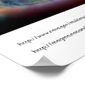 太陽の3色の温度マップ。 ポスター (角)