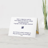 太陽の カード (裏面)