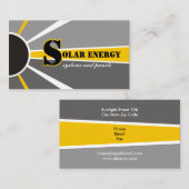 太陽の/sun Energy/Power代替電源 名刺 (正面/裏面)