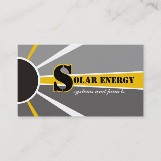 太陽の/sun Energy/Power代替電源 名刺 (正面)
