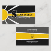太陽の/sun Energy/Power代替電源 名刺 (正面/裏面)