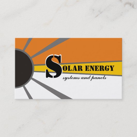 太陽の/sun Energy/Power代替電源 名刺 (正面)