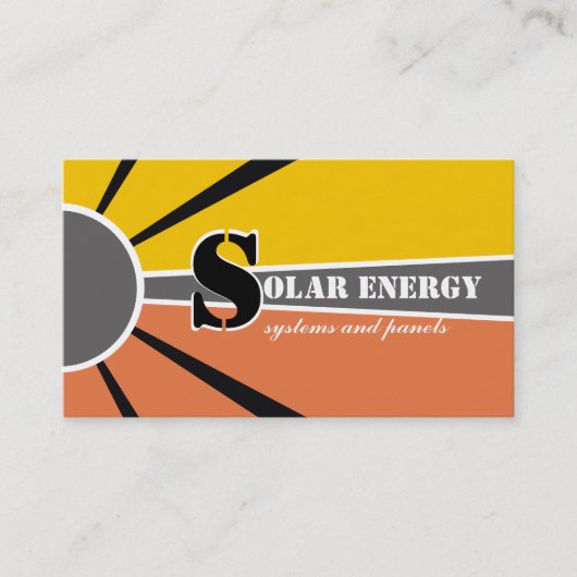 太陽の/sun Energy/Power代替電源 名刺 (正面)