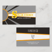 太陽の/sun Energy/Power代替電源 名刺 (正面/裏面)