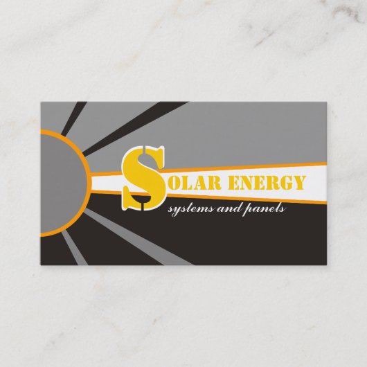 太陽の/sun Energy/Power代替電源 名刺 (正面)