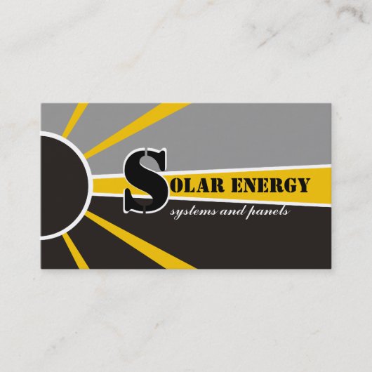 太陽の/sun Energy/Power代替電源 名刺 (正面)