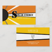 太陽の/sun Energy/Power代替電源 名刺 (正面/裏面)