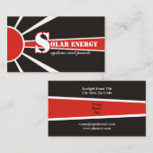 太陽の/sun Energy/Power代替電源 名刺 (正面/裏面)