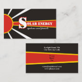 太陽の/sun Energy/Power代替電源 名刺 (正面/裏面)