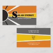 太陽の/sun Energy/Power代替電源 名刺 (正面/裏面)