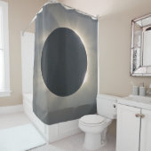 太陽のEclipseクローズアップ シャワーカーテン (インサイチュ)