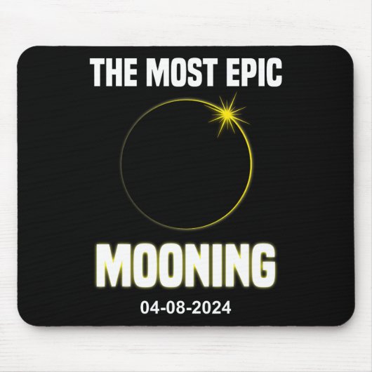 太陽のEclipseモオおもしろいン04.08.2024 Eclipse マウスパッド (正面)