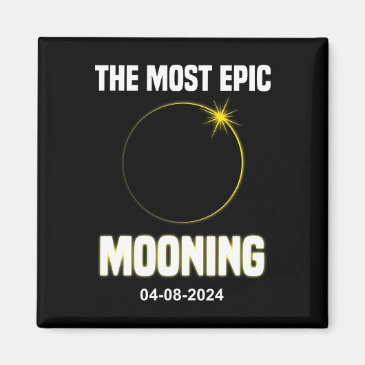 太陽のEclipseモオおもしろいン04.08.2024 Eclipse マグネット (正面)