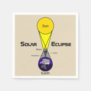 太陽のEclipse図 スタンダードカクテルナプキン
