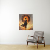 太陽のEclipse女神タトゥーファンタジーアバター タペストリー (インサイチュ)