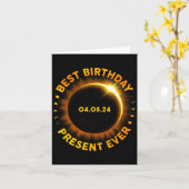 太陽のEclipse最高の誕生日おもしろいTotality Ap カード (黄色い花)