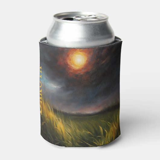 太陽のEclipse草原の名前を追加 缶クーラー (缶正面)