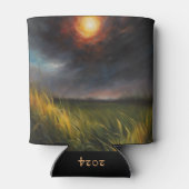 太陽のEclipse草原の名前を追加 缶クーラー (裏面)