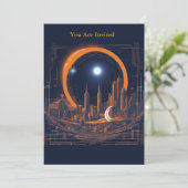 太陽のEclipse表示パーティー完全カスタム街並 招待状 (スタンド正面)