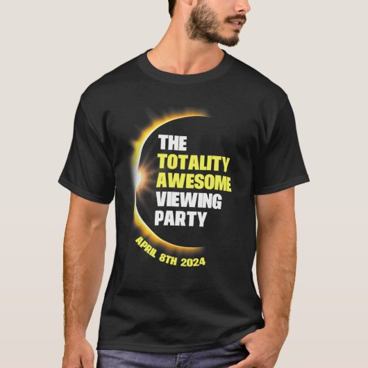 太陽のEclipse表示パーティー2024総太陽のEclip Tシャツ (正面)