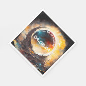 太陽のEclipse表示パーティー スタンダードランチョンナプキン (角)