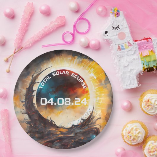 太陽のEclipse表示パーティー ペーパープレート (パーティー)
