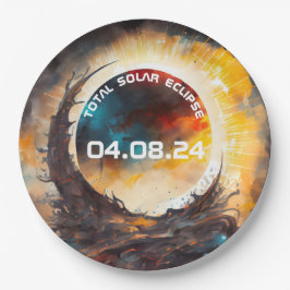 太陽のEclipse表示パーティー ペーパープレート