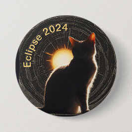 太陽のEclipse 2024の日猫 缶バッジ