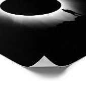 太陽のEclipse 2024アート太陽のEclipse Art ポスター (角)