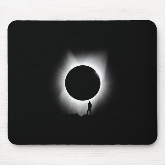 太陽のEclipse 2024アート太陽のEclipse Art マウスパッド (正面)