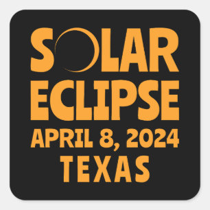 太陽のEclipse 2024テキサス州 スクエアシール